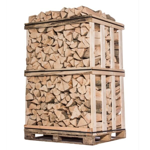Palette de bois de chauffage de qualité supérieure - Bûches de 33 cm - 3 stères